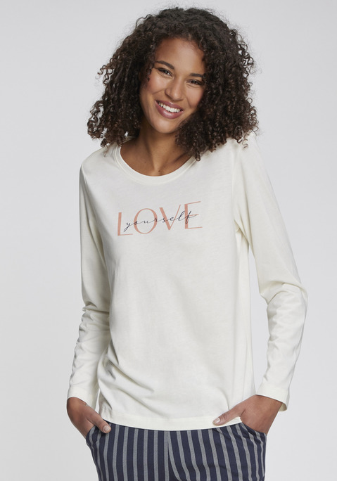 Bild: Longsleeve von Vivance Dreams by Lascana: Modisches Langarmshirt von Vivance Dreams mit charmantem Frontprint. Mit klassischem Rundhalsausschnitt. Aus weicher Baumwoll-Viskosequalität.