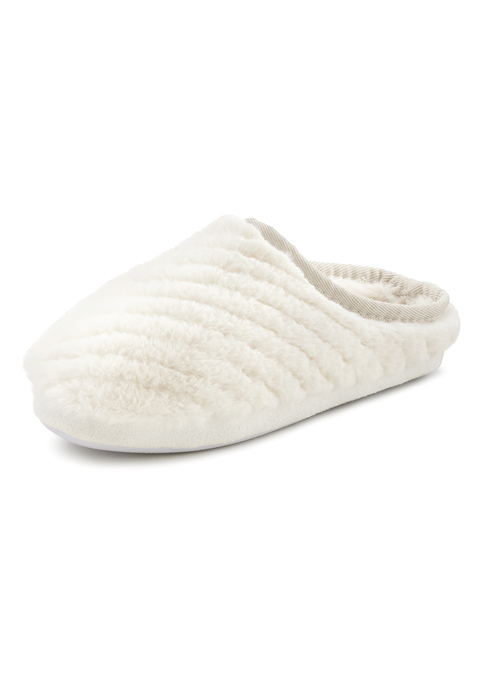 Bild: Pantolette von Vivance Dreams by Lascana: Hausschuhe VEGAN von VIVANCE. Obermaterial, Futter und Decksohle aus Textil. Laufsohle aus Synthetik.