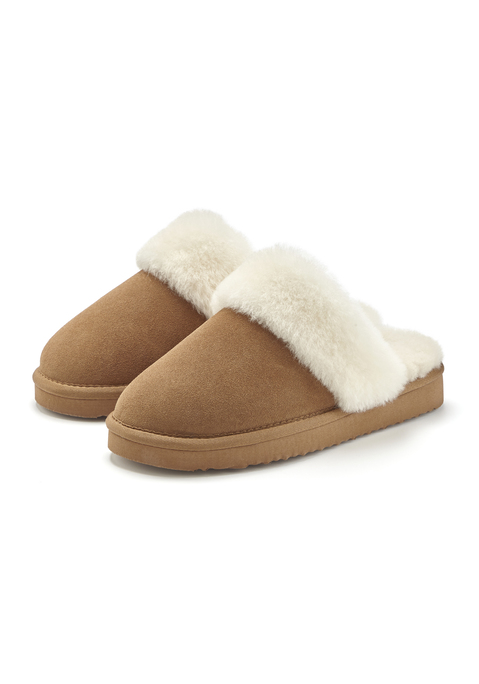 Bild: Pantolette von Vivance Dreams by Lascana: Hausschuhe aus Leder von VIVANCE. Obermaterial aus Rindsleder. Futter und Decksohle aus Schafsfell. Laufsohle aus Synthetik.