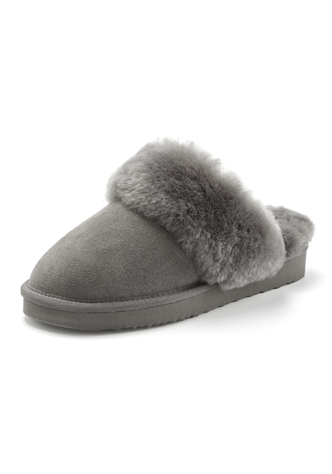 Bild: Pantolette von Vivance Dreams by Lascana: Hausschuhe aus Leder von VIVANCE. Obermaterial aus Rindsleder. Futter und Decksohle aus Schafsfell. Laufsohle aus Synthetik.