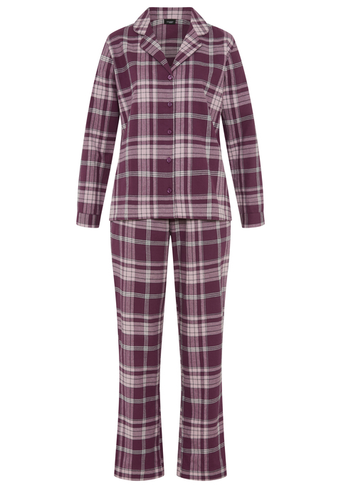 Bild: Pyjama von Vivance Dreams by Lascana: <h3>Klassischer Pyjama mit elegantem Flair</h3>
<p>
Der Pyjama von <strong>Vivance Dreams by Lascana</strong> kombiniert klassischen Stil mit modernem Komfort. Aus hochwertigem Baumwollflanell gefertigt, bietet er ein luxuriöses Tragegefühl und sorgt für eine angenehme Nachtruhe. Die durchgehende Knopfleiste und der Reverskragen verleihen dem Gesamtbild eine zeitlose Eleganz, während die geschlossenen Manschetten und eingearbeiteten Taschen praktische Details sind, die diesen Pyjama besonders machen.
</p>

<h4>Details und Pflegehinweise</h4>
<p>
Dieser Schlafanzug überzeugt durch seine klassische Passform und die lange Hose, die mit einem elastischen Bund und einem Bindeband ausgestattet ist. So wird ein individueller Sitz gewährleistet, der sich jeder Körperform anpasst. Die karierte Optik sorgt für einen stilvollen Akzent, während die Pflege in der Maschine einfach und unkompliziert ist. So bleibt der Pyjama auch nach mehreren Wäschen in hervorragendem Zustand.
</p>

<h4>Outfit-Tipps und Anlässe</h4>
<p>
Der Pyjama kann idealerweise mit gemütlichen Hausschuhen für entspannte Abende zu Hause kombiniert werden oder für einen stylischen Look beim nächsten Übernachtungsbesuch getragen werden. Er eignet sich perfekt für ruhige Nächte, aber auch für entspannte Sonntage zu Hause. Mit einer bequemen Decke und einer Tasse Tee wird das Wohlfühl-Ambiente vervollständigt.
</p>

<p>Komfort und Stil – der klassische Pyjama von <strong>Vivance Dreams by Lascana</strong></p>