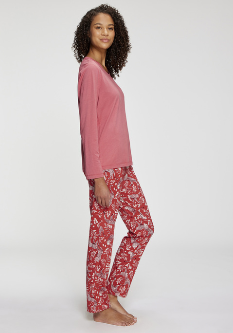 Bild: Pyjamahose von Vivance Dreams by Lascana: Schöne Pyjamahose von Vivance Dreams mit hohem Komfortfaktor. Mit Gummizugbund und Bindeband. Praktische Eingrifftaschen. Single-Jersey-Qualität aus einer Mischung aus Baumwolle und Viskose.