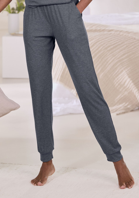 Bild: Pyjamahose von Vivance Dreams by Lascana: Kuschelige Lounge-Hose von Vivance Dreams mit elastischem Tunnelzugbund und seitlichen Eingrifftaschen. Bequeme Passform. Pflegeleichter, elastischer Feinripp mit Viskoseanteil.