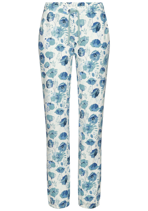 Bild: Pyjamahose von Vivance Dreams by Lascana: Bequeme Pyjamahose von Vivance Dreaams mit Allover-Print. Elastischer Bund mit Bindeband und Eingrifftaschen. Schmal geschnitten und elastische Beinsäume. Single-Jersey aus einer weichen Baumwoll-Viskose-Mischung.