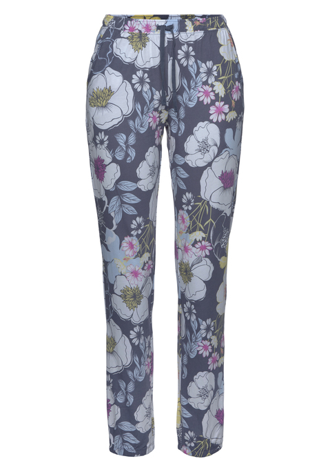 Bild: Pyjamahose von Vivance Dreams by Lascana: Lange Pyjamahose von Vivance Dreams. Schmaler Schnitt mit Allover-Print. Bequeme Passform mit elastischem Tunnelzugbund, praktischen Eingriffstaschen und elastischen Bündchen an den Beinsäumen. Vielseitig kombinierbar. Weiche Single-Jersey-Qualität aus 50% Baumwolle, 50% Viskose.