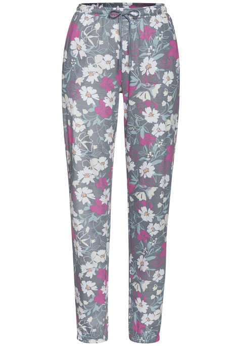 Bild: Pyjamahose von Vivance Dreams by Lascana: Lange Pyjamahose mit Alloverprint von Vivance Dreams. Mit Gummizugbund. Seitliche Eingrifftaschen. Legere Passform. Trageangenehme Baumwollqualität.