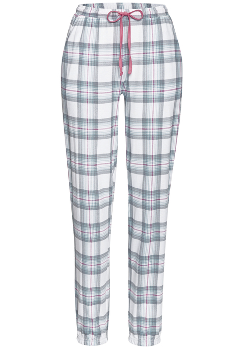 Bild: Pyjamahose von Vivance Dreams by Lascana: Lange Pyjamahose mit Alloverprint von Vivance Dreams. Mit Gummizugbund. Seitliche Eingrifftaschen. Legere Passform. Trageangenehme Baumwollqualität.