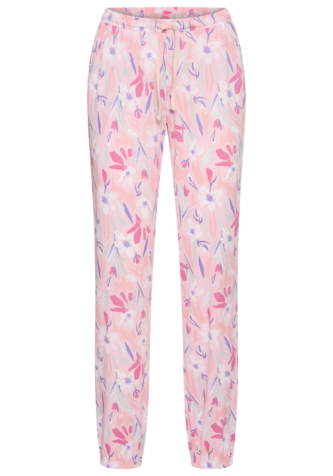 Bild: Pyjamahose von Vivance Dreams by Lascana: Lange Pyjamahose von Vivance Dreams. Mit elastischem Bund und Bindeband. Schmale Beinform mit elastischen Säumen und praktische Eingrifftaschen. Single-Jersey aus reiner Baumwolle.