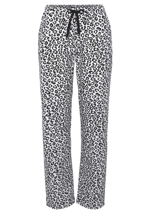 Bild: Pyjamahose von Vivance Dreams by Lascana: Pyjamahose mit allover Print, seitlichen Eingriffstaschen und Tunnelzugbund in angenehmer Qualität aus 100% Baumwolle.