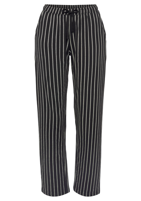Bild: Pyjamahose von Vivance Dreams by Lascana: Pyjamahose mit allover Print, seitlichen Eingriffstaschen und Tunnelzugbund in angenehmer Qualität aus 100% Baumwolle.