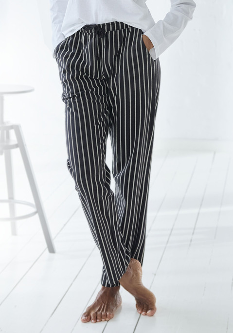 Bild: Pyjamahose von Vivance Dreams by Lascana: Pyjamahose mit allover Print, seitlichen Eingriffstaschen und Tunnelzugbund in angenehmer Qualität aus 100% Baumwolle.