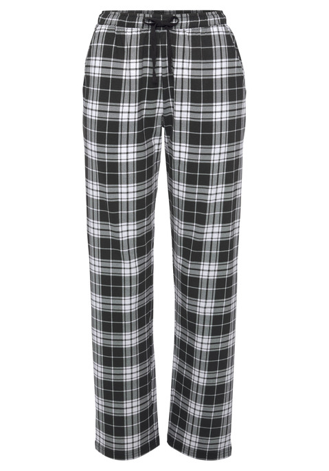 Bild: Pyjamahose von Vivance Dreams by Lascana: Pyjamahose mit allover Print, seitlichen Eingriffstaschen und Tunnelzugbund in angenehmer Qualität aus 100% Baumwolle.