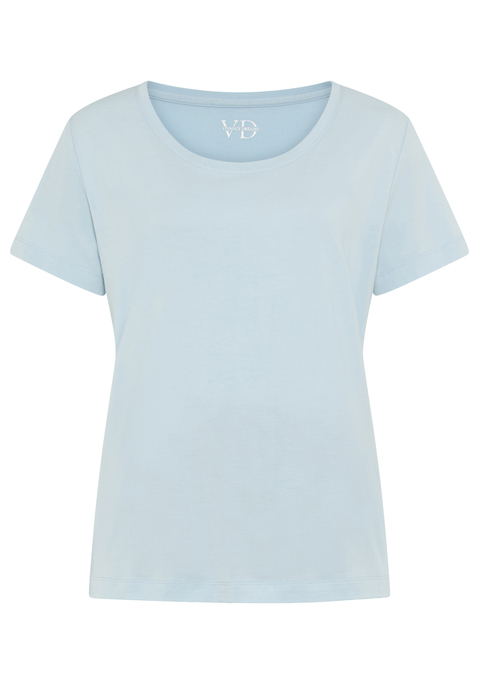 Bild: Pyjamaoberteil von Vivance Dreams by Lascana: Schlafshirt von Vivance Dreams. Mit Rundhalsausschnitt. Single-Jersey-Qualität aus einer Mischung aus Baumwolle und Viskose.