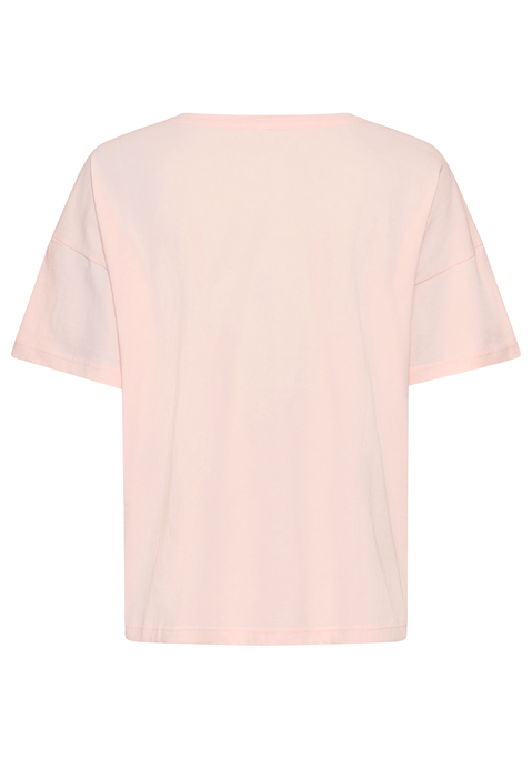 Bild: Pyjamaoberteil von Vivance Dreams by Lascana: Süßes T-Shirt von Vivance Dreams mit Rundhalsausschnitt, überschnittenen Schultern und halblangen Ärmeln. Front-Print. Lockere Passform. Aus reiner Baumwolle.