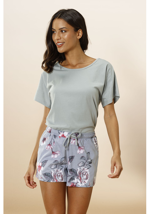 Bild: Shorty von Vivance Dreams by Lascana: Shorty mit schönem Blumen-Alloverdruck aus weicher Single Jersey Qualität aus Baumwolle. Mit jedem Kauf eines Artikels aus Cotton made in Africa untestützt Du die Initiative.