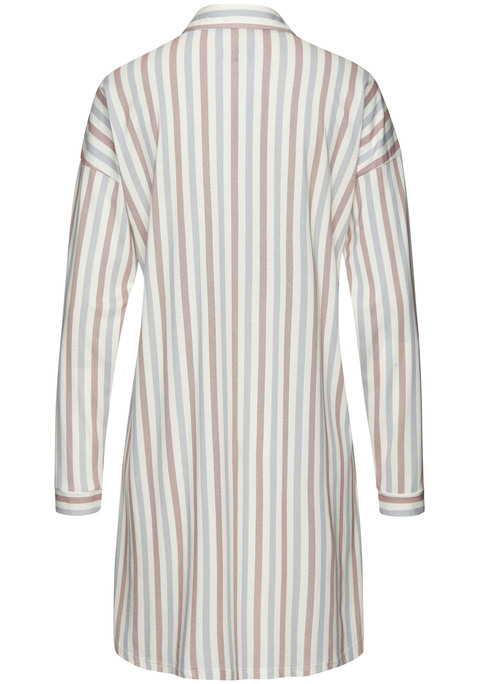 Bild: Nachthemd von Vivance Dreams: Bequemes Nachthemd von Vivance Dreams mit Alloverprint. Smartes Design mit Umlegekragen, Knopfleiste und Brusttasche. Klassisch geschnitten. Jerseyware aus 50% Baumwolle und 50% Viskose.