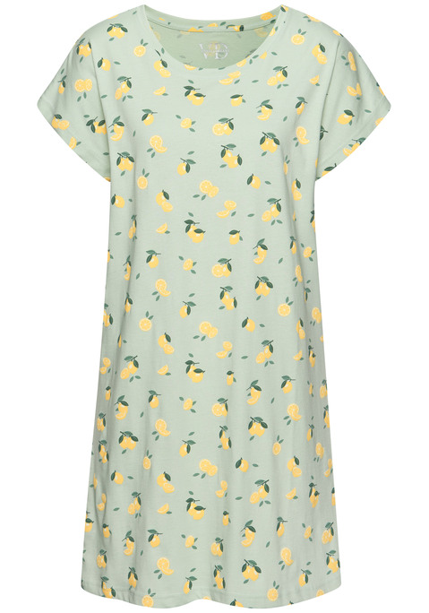 Bild: Nachthemd von Vivance Dreams: Bequemes Bigshirt von Vivance Dreams mit Alloverprint und Rundhalsausschnitt. Leger geschnitten. Trageangenehmer Baumwoll-Jersey.