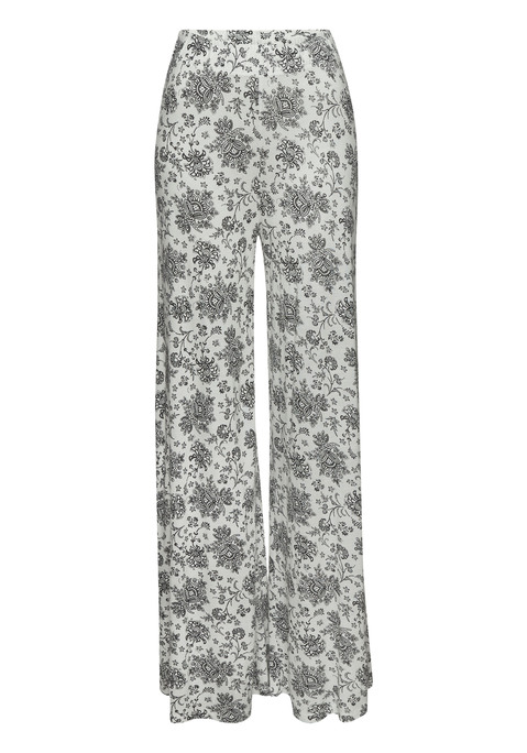 Bild: Pyjama von Vivance Dreams: Weich fließender Pyjama von Vivance Dreams. Shirt mit weitem Rundhalsausschnitt und halblangen Ärmeln mit elastischem Saum. Weit geschnittene Hose im Paisleymuster mit Dehnbund. Bequeme Passform. Jerseyware aus Viskose.