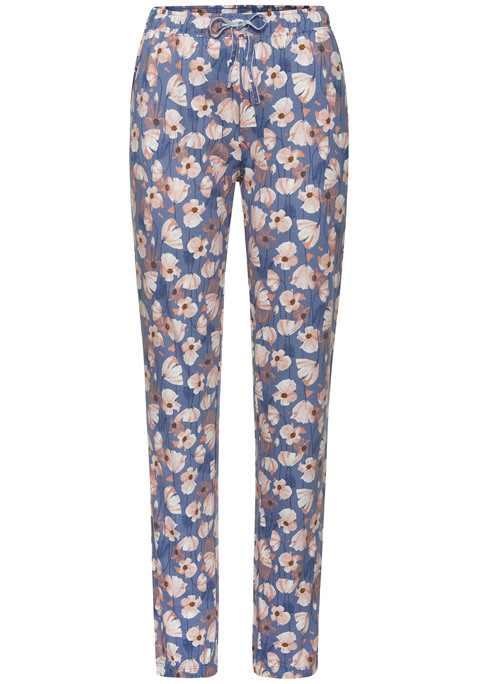 Bild: Pyjamahose von Vivance Dreams: Feminine Pyjamahose von Vivance Dreams mit schönem Alloverprint. Schmale Beine. Eingrifftaschen. Gummizugbund mit Bindeband für eine individuelle Passform. Angenehme Mischung aus Baumwolle und Viskose im Single-Jersey.
