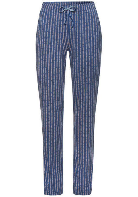 Bild: Pyjamahose von Vivance Dreams: Feminine Pyjamahose von Vivance Dreams mit schönem Alloverprint. Schmale Beine. Eingrifftaschen. Gummizugbund mit Bindeband für eine individuelle Passform. Angenehme Mischung aus Baumwolle und Viskose im Single-Jersey.