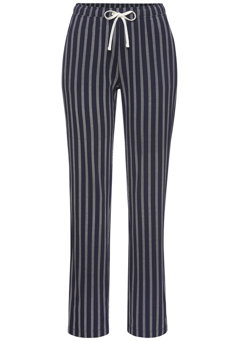 Bild: Pyjamahose von Vivance Dreams: Gemusterte Pyjamahose von Vivance Dreams. Praktische  Eingrifftaschen, modische Passform mit Gummizugbund und Bindeband. Aus einer Baumwoll-Viskose-Mischung.