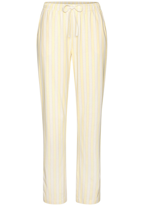 Bild: Pyjamahose von Vivance Dreams: Pyjamahose von Vivance Dreams. Schmal geschnitten mit zartem Streifenmuster. Elastischem Tunnelzugbund und Eingrifftaschen. Trageangenehme Baumwollqualität.