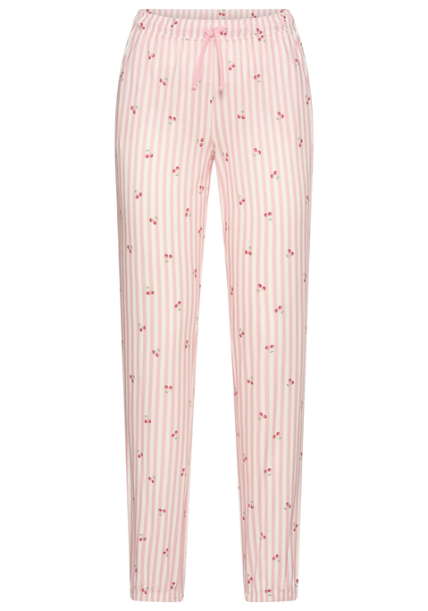 Bild: Pyjamahose von Vivance Dreams: Lange Pyjamahose von Vivance Dreams. Mit Streifen- und Früchtedruck. Elastischer Bund mit Bindeband. Eingrifftaschen. Schmale Beinform. Angenehme Jerseyqualität.