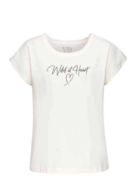 Bild: Pyjamaoberteil von Vivance Dreams: Bequemes Schlafshirt von Vivance Dreams. Highlight: der Herzprint als Frontdruck. Angeschnittene, kurze Ärmel und Rundhalsausschnitt. Lässige Basic-Passform. Angenehm weiches Material aus reiner Baumwolle.