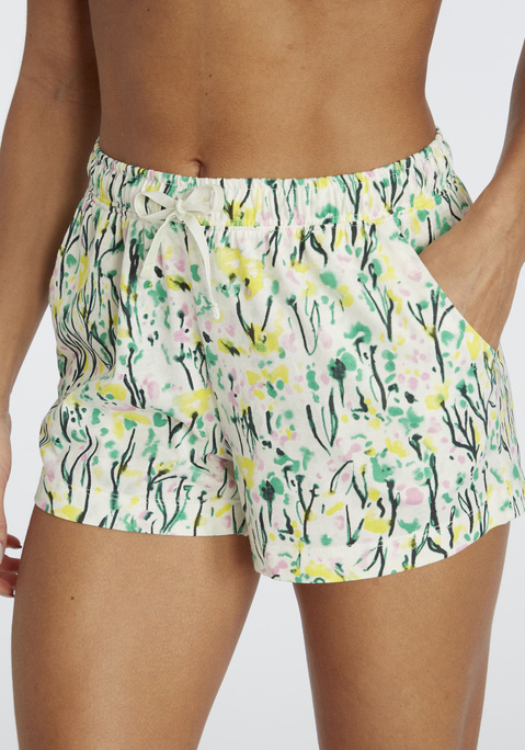 Bild: Pyjamashorts von Vivance Dreams: Trendige Schlafshorts von Vivance Dreams mit Allovermuster. Dehnbund mit Tunnelzug und seitliche Eingrifftaschen. Weit und bequem geschnitten. Weiche Jerseyware aus 50% Baumwolle und 50% Viskose.