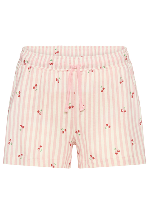 Bild: Pyjamashorts von Vivance Dreams: Bequeme Pyjamashorts von Vivance Dreams mit hübschem Streifen- und Früchtedruck. Elastischer Bund mit Bindeband. Eingrifftaschen. Angenehme Jerseyqualität.