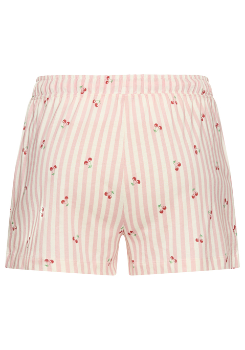 Bild: Pyjamashorts von Vivance Dreams: Bequeme Pyjamashorts von Vivance Dreams mit hübschem Streifen- und Früchtedruck. Elastischer Bund mit Bindeband. Eingrifftaschen. Angenehme Jerseyqualität.