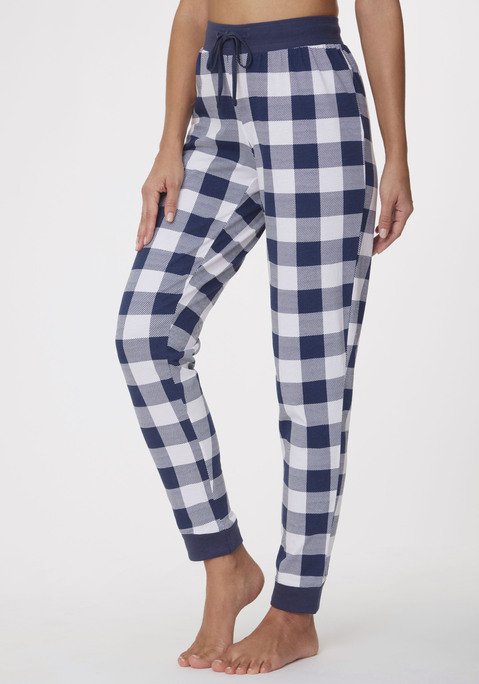 Bild: Schlafhose von Vivance Dreams: Pyjamahose von Vivance Dreams mit Alloverprint und bequemem, farblich abgesetztem unifarbenen Tunnelzugbund. Elastische Rippbündchen an den Beinen. Angenehme Baumwollqualität.