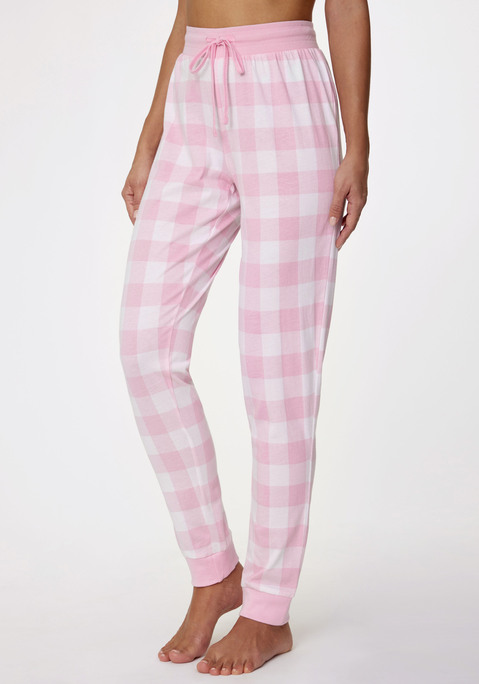 Bild: Schlafhose von Vivance Dreams: Pyjamahose von Vivance Dreams mit Alloverprint und bequemem, farblich abgesetztem unifarbenen Tunnelzugbund. Elastische Rippbündchen an den Beinen. Angenehme Baumwollqualität.