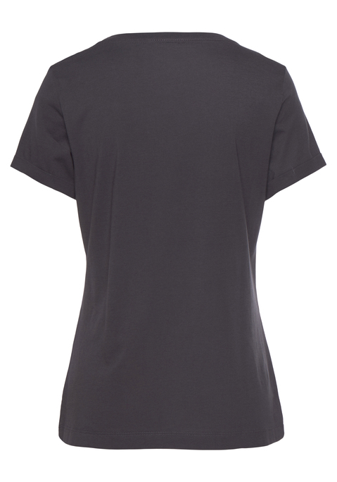 Bild: Shorty von Vivance Dreams: Shorty von Vivance Dreams.  Shirt mit Rundhalsausschnitt und kurzen Ärmeln mit Umschlag an den Säumen. Shorts mit elastischem Tunnelzugbund und seitlichen Eingrifftaschen. Single-Jersey Qualität aus 50% Viskose, 50% Baumwolle.  (Mit jedem Kauf eines Artikels aus Cotton made in Africa unterstützt Du die Initiative)