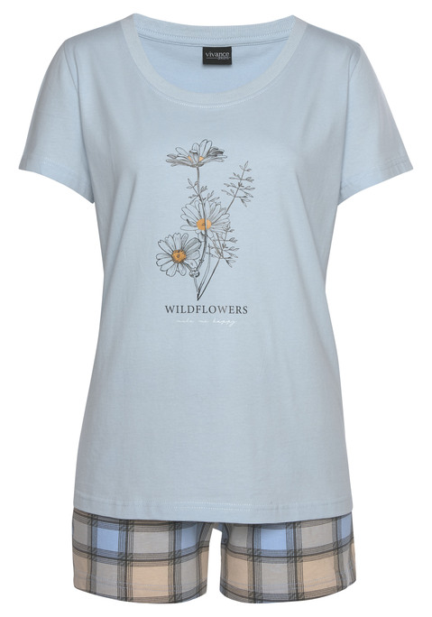 Bild: Shorty von Vivance Dreams: Shorty. Oberteil aus 50% Baumwolle, 50% Polyester. Unterteil aus 100% Baumwolle. Mit jedem Kauf eines Artikels aus Cotton made in Africa untestützt Du die Initiative