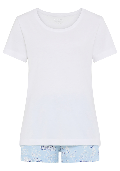Bild: Shorty von Vivance Dreams: Entspannter Shorty von Vivance Dreams. T-Shirt mit Rundhalsausschnitt und kurze Schlafhose mit Gummizugbund und Bindeband. Praktische Eingrifftaschen. Single-Jersey-Qualität aus einer Mischung aus Baumwolle und Viskose.