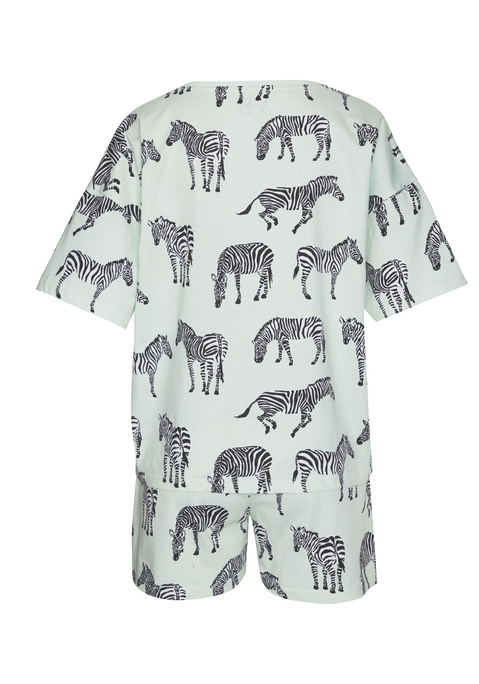 Bild: Shorty von Vivance Dreams: Mit designstarkem Animalprint: Shorty von Vivance Dreams. T-Shirt mit Rundhalsausschnitt und überschnittenen Schulternähten. Shorts mit Dehnbund und seitlichen Eingrifftaschen. Bequeme Passform. Angenehm weiche Jerseyqualität aus 60% Baumwolle, 40% Polyester.