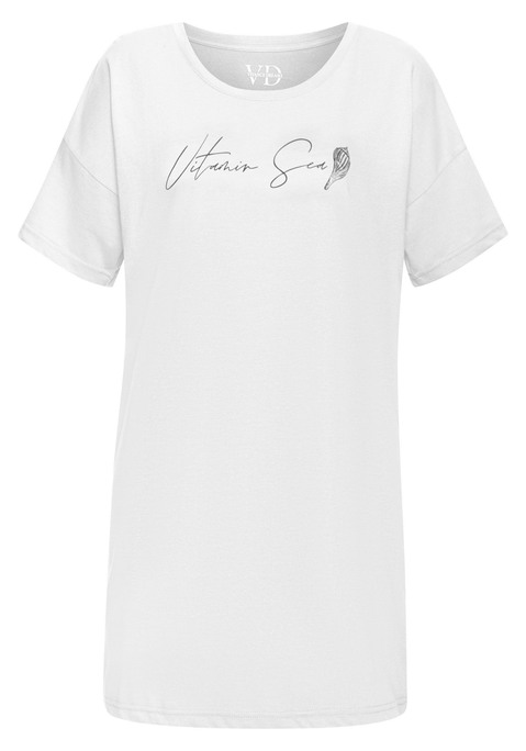 Bild: Sleepshirt von Vivance Dreams: Bigshirt von Vivance Dreams. Schriftzugprint vorn. Rundhalsausschnitt. Kurze Ärmel. Trageangenehmer Jersey.