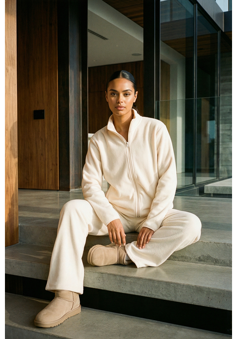 Bild: Sweatjacke von Vivance: Unifarbene Fleece-Jacke von Vivance mit Stehkragen. Durchgehender Reißverschluss vorn. Gut zu vielen Freizeit- und Sportoutfits kombinierbar. Weiche, wärmende Qualität.