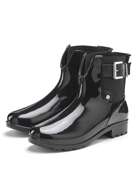 Bild: Gummistiefelette von Vivance: Gummi-Stiefelette VEGAN von VIVANCE. Obermaterial aus PVC. Futter und Decksohle aus Textil. Laufsohle aus Synthetik.