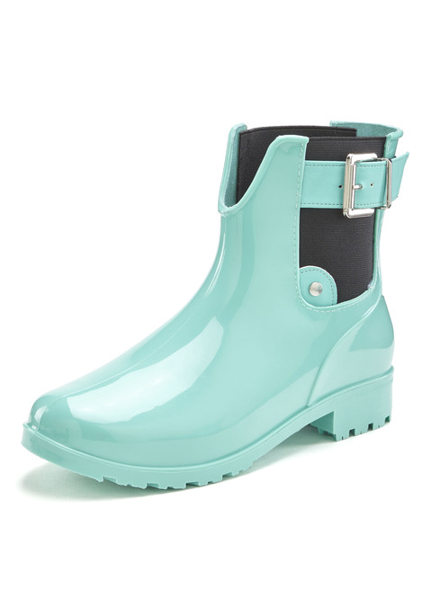 Bild: Gummistiefelette von Vivance: Gummi-Stiefelette VEGAN von VIVANCE. Obermaterial aus PVC. Futter und Decksohle aus Textil. Laufsohle aus Synthetik.