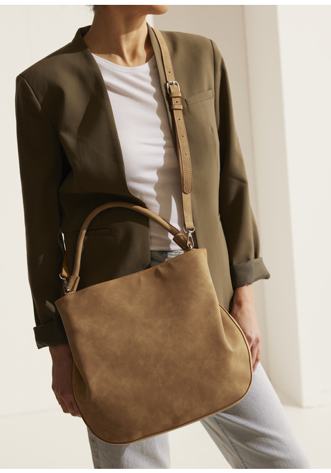 Bild: Handtasche von Vivance: Handtasche VEGAN von VIVANCE. Aus Lederimitat. Maße (H/B/T) = 32/32/9cm.