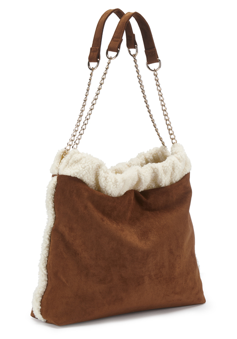 Bild: Handtasche von Vivance: VEGAN. Aus Textil. Maße (H/B/T) = 30/33/9cm.