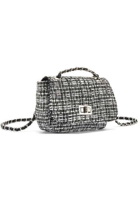 Bild: Handtasche von Vivance: Handtasche VEGAN von VIVANCE. Aus Textil. Maße (H/B/T) = 14/19/4cm.