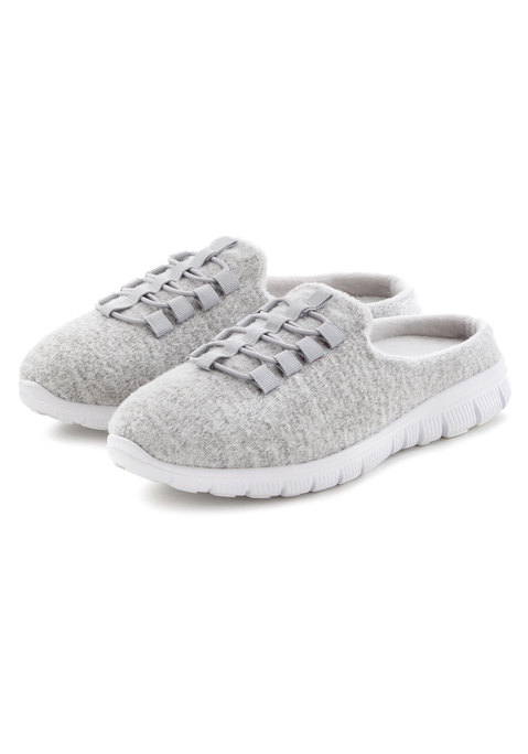 Bild: Hausschuh von Vivance: Hausschuhe VEGAN von VIVANCE. Obermaterial, Futter und Decksohle aus Textil. Laufsohle aus Synthetik.