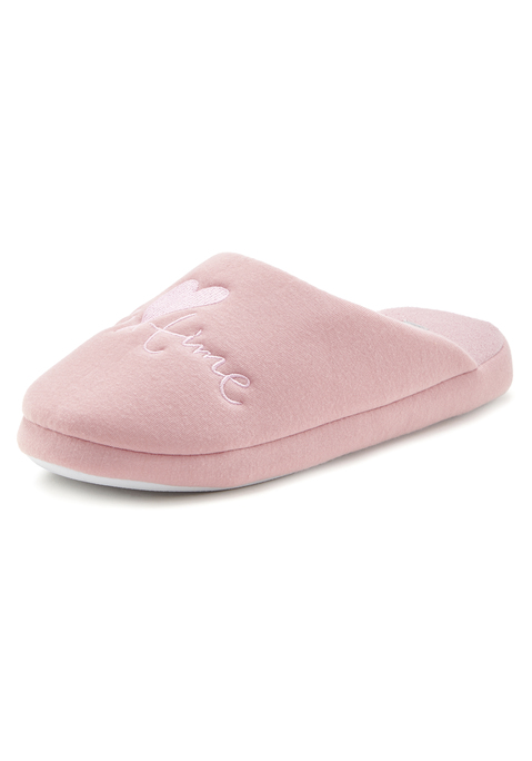 Bild: Pantolette von Vivance: Hausschuhe VEGAN von VIVANCE. Obermaterial, Futter und Decksohle aus Textil. Laufsohle aus Synthetik.