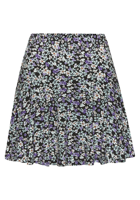 Bild: Hosenrock von Vivance: Schöner Hosenrock im Skort-Stil von Vivance mit Blümchendruck. Mit integrierten Shorts. Leicht ausgestellte Passform. Bund mit bequemem Gummizug. Aus weichem, elastischem Viskose-Jersey.
