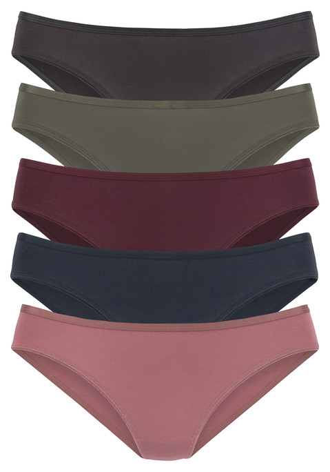 Bild: Jazz-Pants Slips von Vivance: Jazzpants von Vivance im 5er-Pack. Modisches Glanzbündchen. Flacher Beinausschnitt. Einsatz von Baumwolle, die die Initiative Cotton made in Africa unterstützt.