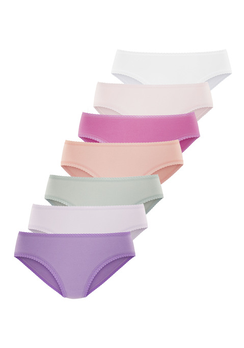 Bild: Jazz-Pants Slips von Vivance: Jazzpants von Vivance im 7er-Pack. Mit feiner Spitzeneinfassung. Aus weicher, elastischer Baumwollqualität.
