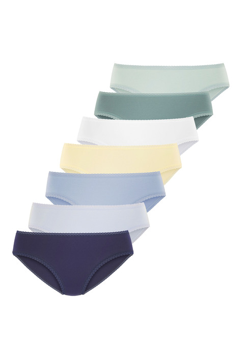 Bild: Jazz-Pants Slips von Vivance: Jazzpants von Vivance im 7er-Pack. Mit feiner Spitzeneinfassung. Aus weicher, elastischer Baumwollqualität.